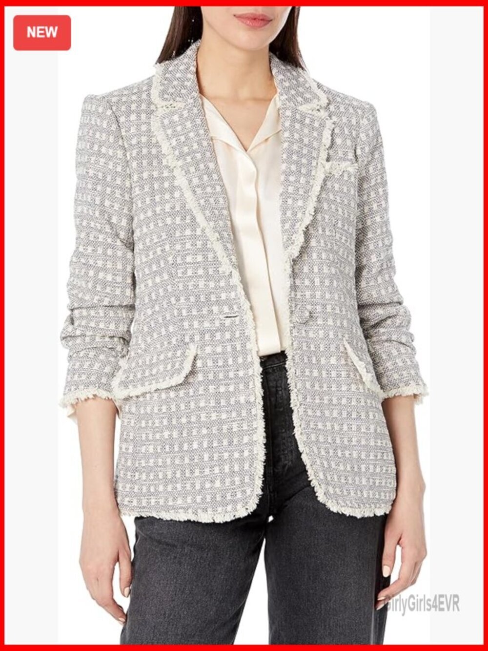 Tweed Blazer for Women, Professional Suiting Jacket, Office Wear